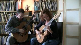 Bach invention 8 2 guitars requinto and baritone [upl. by Benson]