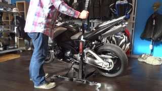 Suzuki B King 1300 Motorcycle Central Paddock Stand ConStands Power [upl. by Niroc]