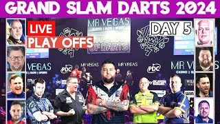 Darts Live  Grand Slam Of Darts Play Offs Day 5  PDC Darts  2024 Mr Vegas Grand Slam Watch Along [upl. by Terryl198]