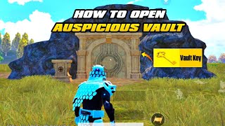 HOW TO OPEN AUSPICIOUS VAULT IN PUBG MOBILE  BGMI [upl. by Lletnwahs11]