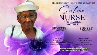 Celebrating the Life amp Legacy of Serlene Nurse née Clarke [upl. by Ruhtracm]