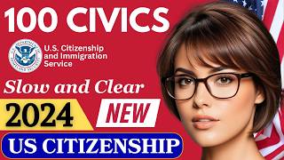 2024 EASY Answer USCIS Official 100 Civics Questions amp Answers for US Citizenship Interview 2024 [upl. by Oiled]