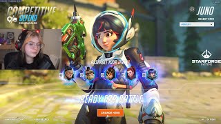 21K Healing Done JUNO MAIN Aspen Juno Overwatch 2 Gameplay Season 12 Top 500 [upl. by Anaert997]