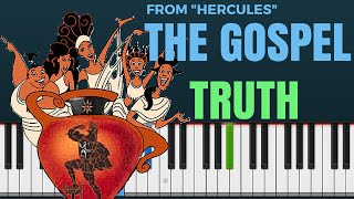 The Gospel Truth from quotHerculesquot  Piano Tutorial 80 speed [upl. by Swainson731]