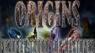 COMO MEJORAR TODOS LOS BASTONES DE ORIGINS [upl. by Ahsitnauq]