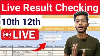 Live Result Checking  MP BOARD RESULT 2024  10th 12th [upl. by Nnadroj533]