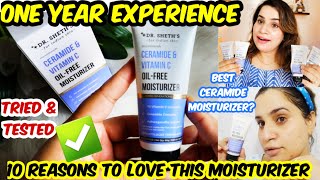 DrSheth’s Ceramide and Vitamin C Oil Free Moisturizer Review  ⛔ Tried amp Tested over a Year ⛔ [upl. by Aivun]