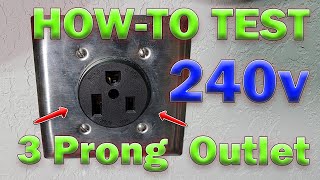 HowTo Test a 220v240v 3 Prong Outlet Easy 4K HD [upl. by Amled]