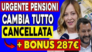 🔴SHOCK PENSIONI LEGGE FORNERO ABOLITA E TAGLI ELIMINATI COSA CAMBIA DAVVERO [upl. by Gatias]