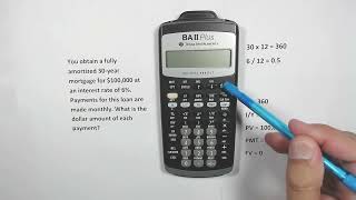 How To Calculate Loan Payments with BAII Plus Calculator by Texas Instruments Mortgage Auto Loan [upl. by Esir]