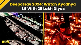 Deepotsav 2024 Ayodhya Sparkles With Over 25 Lakh Diyas Sets A New World Record I Diwali 2024 News [upl. by Hoem250]