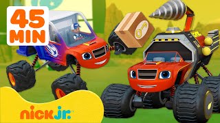 بلايز والشاحنات العملاقة  بلايز يتحول لتوصيل الطلبات 🚗 مع آي جاي  45 دقيقة  Nick Jr Arabia [upl. by Rodrique]