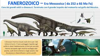 IL MESOZOICO  Lera dei dinosauri  Da 252 a 66 Milioni di anni fa [upl. by Sall]