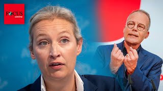 Schlimmer geht es kaum Jetzt lobt ausgerechnet Weidel den SPDGeneralsekretär [upl. by Arihsaj]