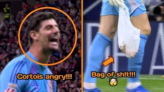 Atletico Madrid Fans Threw Bag Of Trash At Courtois [upl. by Novyat]