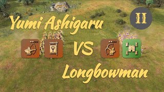 Yumi Ashigaru  Bannerman vs Longbowman  Network of Castles in Feudal [upl. by Latsryk]