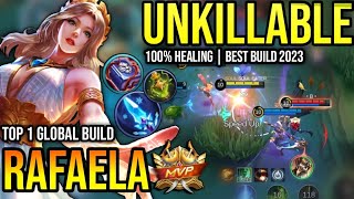 RAFAELA BEST BUILD 2023  BUILD TOP 1 GLOBAL RAFAELA GAMEPLAY  MOBILE LEGENDS✓ [upl. by Celle]