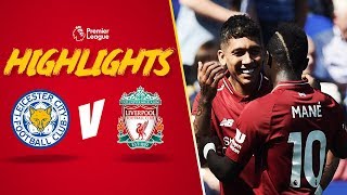 Highlights Leicester City 12 Liverpool  Mane and Firmino make it four out of four [upl. by Madea941]