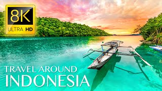 Discover INDONESIA in 8K ULTRA HD • Travel with Relaxing Music and Ambient Drone Films [upl. by Ramel2]