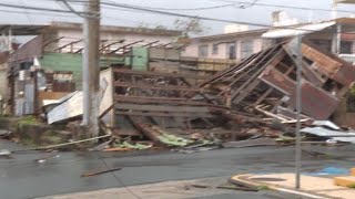 Huracán María deja devastación a su paso por Puerto Rico [upl. by Bondie]