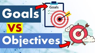 Differences between Goals and Objectives [upl. by Adnuhsor]