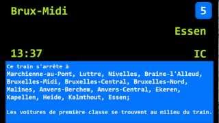 Annonces SNCB  CharleroiSud  NMBS Omroepen  CharleroiZuid [upl. by Ause]