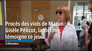 Procès des viols de Mazan  Gisèle Pélicot la victime témoigne ce jeudi [upl. by Kent]