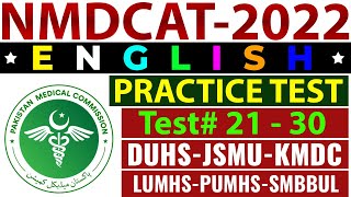 PMC English Practice Test 21 to 30 [upl. by Haeluj921]