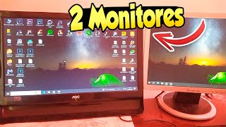 Como ligar 2 monitores simultâneos na placa de video onboard e offboard [upl. by Hcurab]