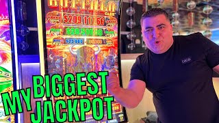 My BIGGEST JACKPOT EVER On High Limit BUFFALO LINK Slot [upl. by Aizitel]