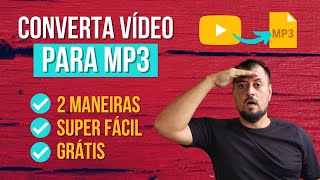 Como converter Vídeo MP4 em MP3 Rápido e Grátis  no PC e Online [upl. by Kataway]