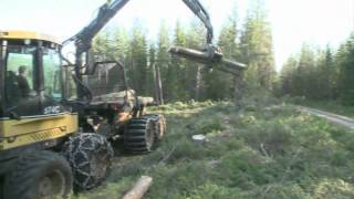 Eco Log 574C Forwarders Forestry Logging [upl. by Nylatsyrc]