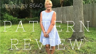 Pattern Review Simplicity 8640 [upl. by Ydissahc]