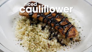 How to Make Riced Cauliflower [upl. by Nirahs]