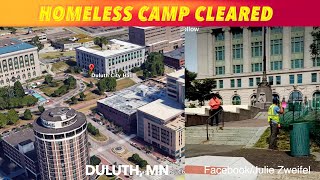 Duluth Homeless Camp Cleared [upl. by Adorl]