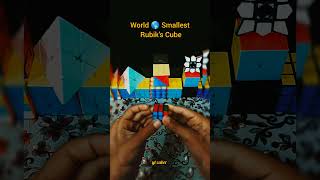 World Smallest 🌍 Rubiks Cube  Rubiks Cube  Yt Shorts  Viral  Yt Cuber [upl. by Dnomse]