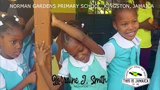 Lorraine J Smith visits Norman Gardens Primary on behalf of quotThis is Jamaicaquot [upl. by Siriso]