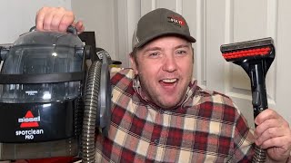 Carpet Cleaner Down Bissell SpotClean Pro broken hose fixlike new repair [upl. by Shantee236]