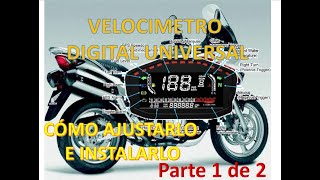 Cómo instalar y ajustar VELOCÍMETRO DIGITAL UNIVERSAL paso a paso en cualquier moto PARTE 1 de 2 [upl. by Atinuj252]