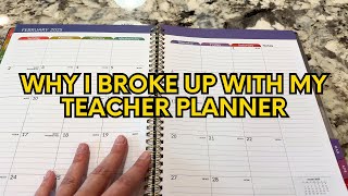 Why I Broke Up With My Teacher Planner 😕  My Preferred Teacher Planner on Amazon [upl. by Dion983]