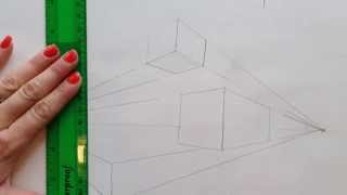 How to draw 2 point perspective cubes [upl. by Nadnerb457]