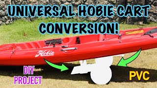 DIY Hobie TraxHD PVC Cart Hack Transform It Into A Easier To Use Universal Kayak Cart [upl. by Assenahs570]