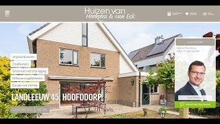 Te koop Landleeuw 45 Hoofddorp  Hoekstra en van Eck Makelaars  Méér Makelaar [upl. by Muldon]