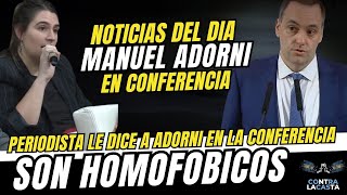 🔴EN DIRECTO🔴👉NOTICIAS DEL DIA  PERIODISTA LE DICE A ADORNI QUE EL GOBIERNO ES HOMOFOBICO 130524👈 [upl. by Prober]