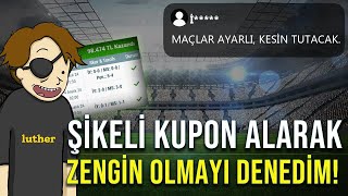 ŞİKELİ KUPON SATIN ALARAK ZENGİN OLMAYI DENEDİM [upl. by Aicelet]