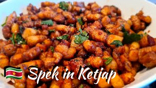 🇸🇷 Surinaamse speklap in ketjapSurinamese pork belly in sweet soy sauce recipe [upl. by Whalen]