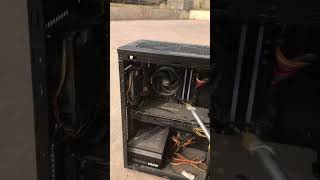 Dusty Gaming PC Cleaning With Air Compressor [upl. by Eilrebma112]