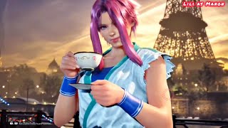 Lili Tekken 8 cosplays as Manon from street fighter 6  Tekken 8 customisation ideas for Lili [upl. by Ruskin]