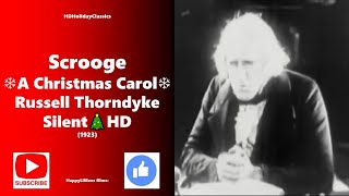 Scrooge A Christmas Carol ❄ 1923 Silent ❄ Russell Thorndike HD [upl. by Maitland]