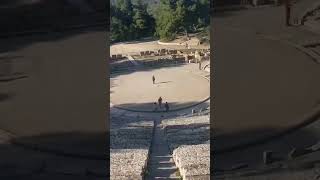 ancient theatre Epidaurus GREECE 🇬🇷 holiday school shorts viralshorts foryou subscribe [upl. by Schafer]